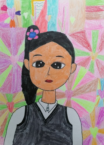 我的好朋友手绘图片