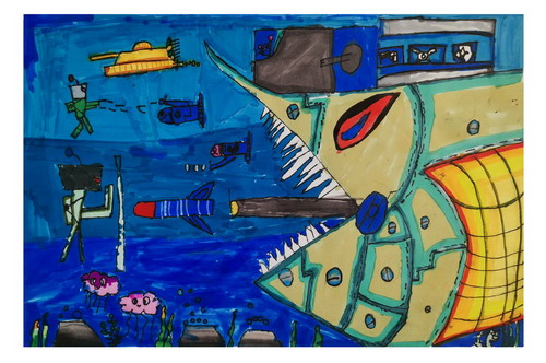 海底大作战儿童绘画获奖