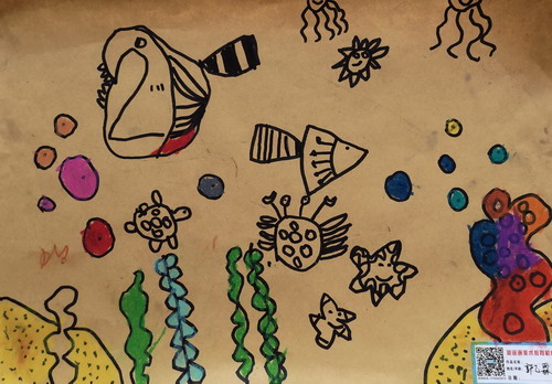 海底世界画画作品