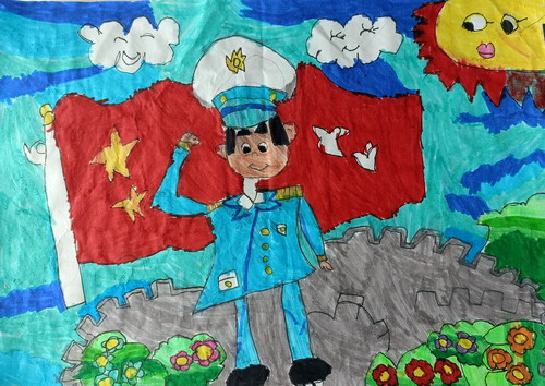 爸爸是我的偶像画画图片