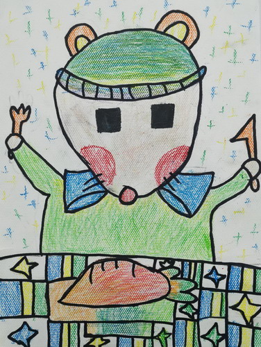 鼠宝宝儿童绘画