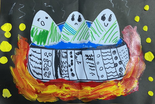 端午安康儿童画