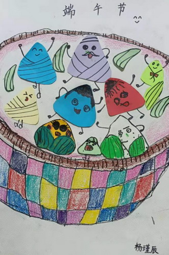 粽子宝宝绘画作品