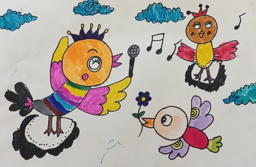 音乐会绘画一等奖