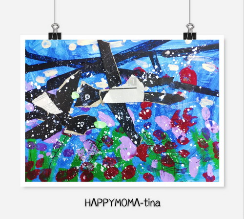 燕子南飞绘画图片