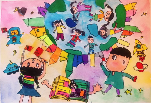 筑梦星球绘画作品