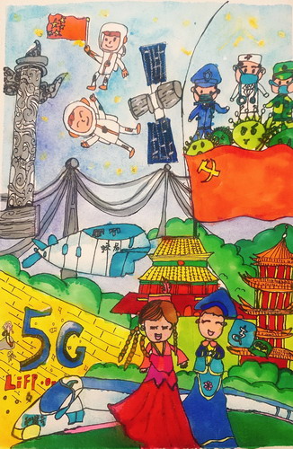 初心中国梦画画作品