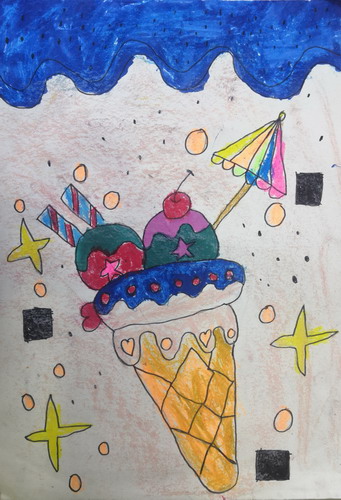 冰淇淋画画简单