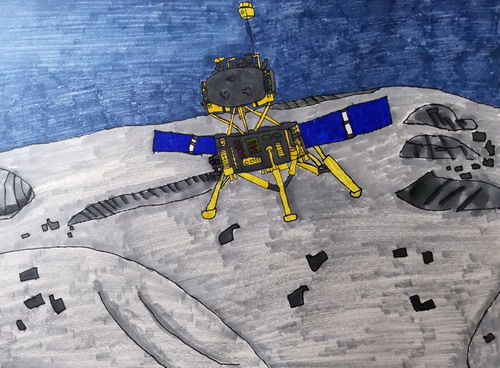 婵娥五号画简单好看