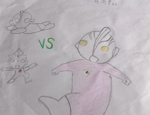 奥特曼绘画图片