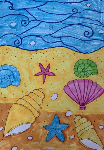 沙滩创意画获奖