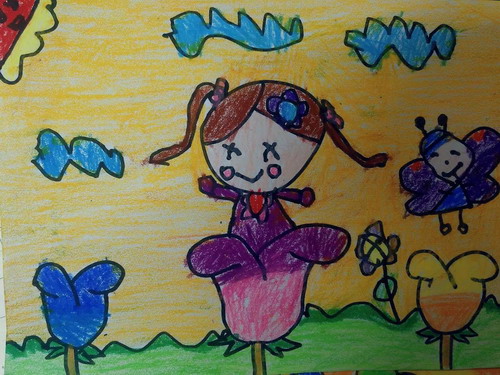 花仙子画画简单