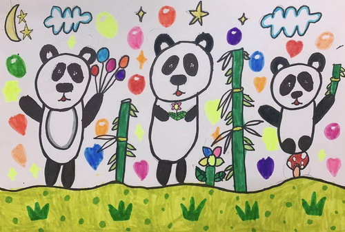 大熊猫绘画获奖作品