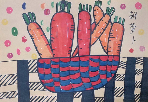 胡萝卜儿童绘画