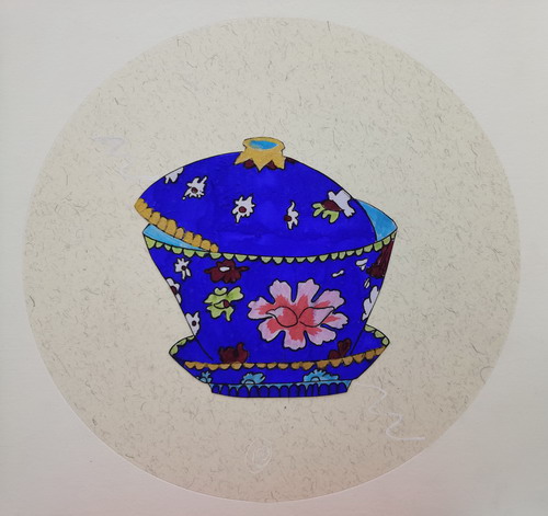 茶盏创意画一等奖