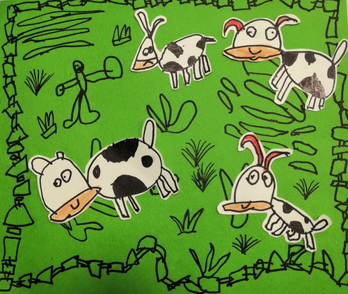 奶牛工厂儿童绘画一等奖