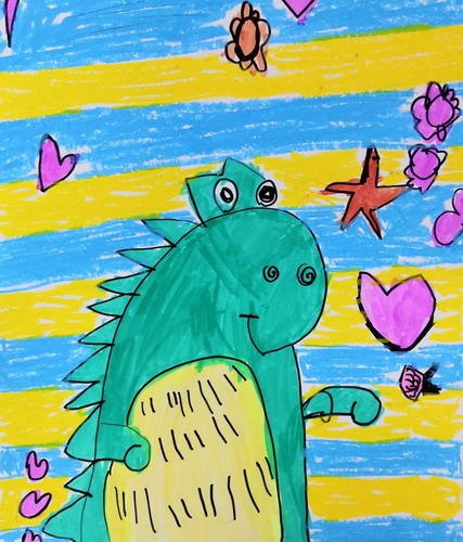 大恐龙绘画获奖作品