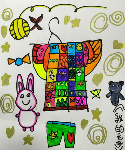 我的毛衣儿童画