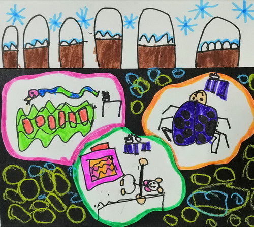 冬眠儿童绘画一等奖