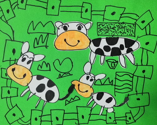 奶牛儿童绘画获奖