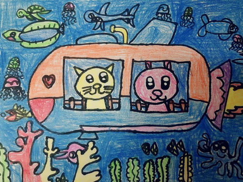 深海大冒险画画图片