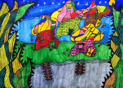 美丽家园绘画一等奖