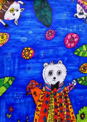 小熊猫画简单又漂亮