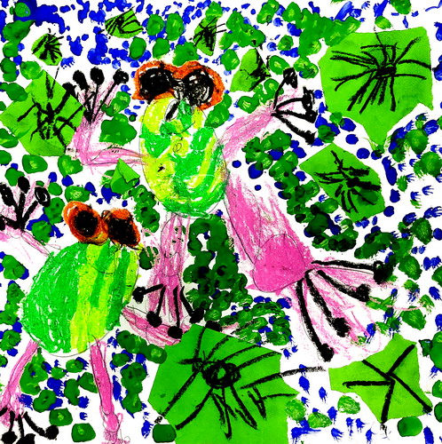 快乐的青蛙画画简单