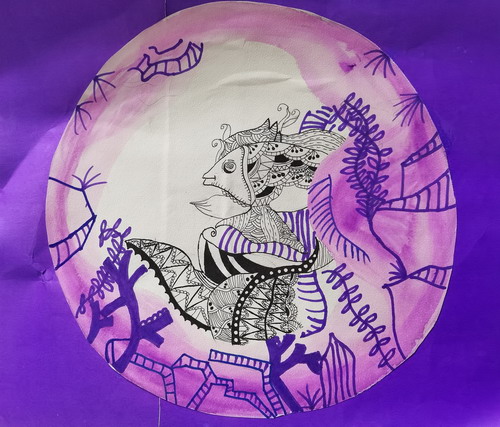 美丽的鱼王儿童绘画获奖