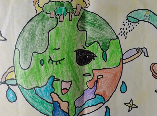 爱护地球手绘画获奖