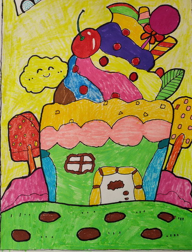 杯子蛋糕创意画