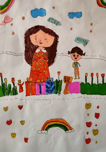 母亲节快乐创意画简单好看