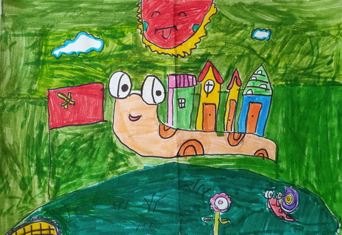 神秘乐园儿童画图片