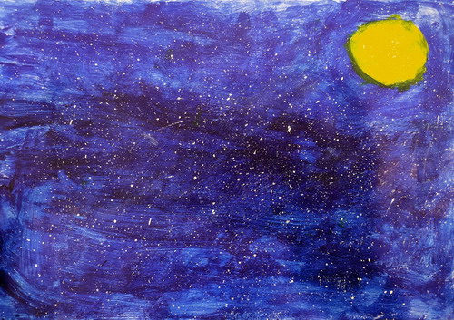 星空手绘画图片