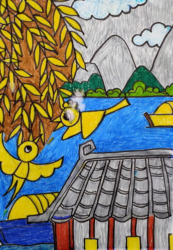 绝句画简单又漂亮