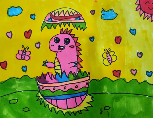 小龙手绘画简单好看