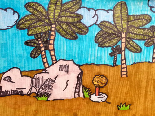 野外的风景创意画获奖