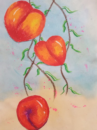 桃子画画作品