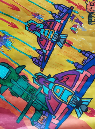 战斗机绘画获奖