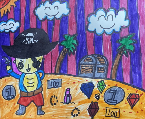 海盗来了画画简单