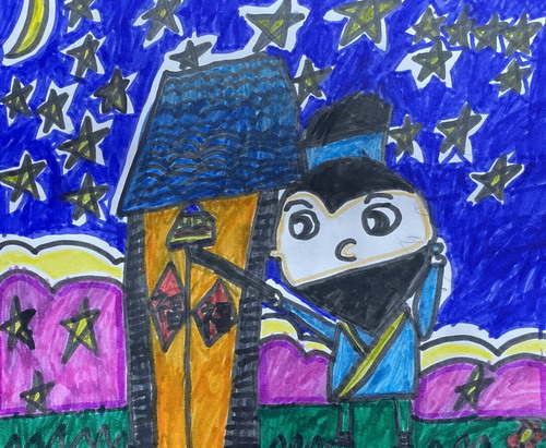 掩耳盗铃手绘画获奖