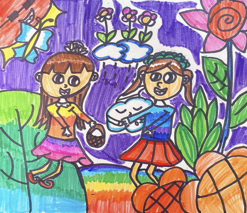 精灵公主创意画简单好看