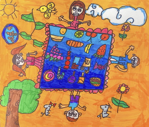 惬意的时光绘画漂亮