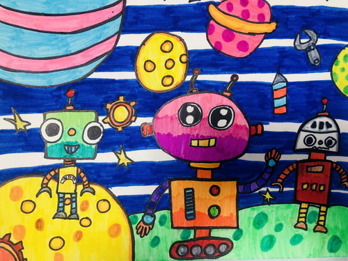 太空机器人绘画获奖