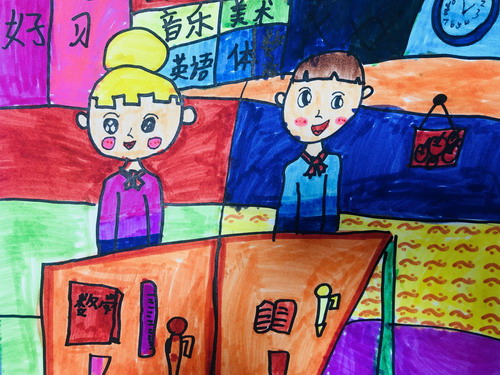 同桌的你儿童绘画简单