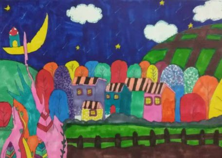 我爱的家乡手绘画获奖