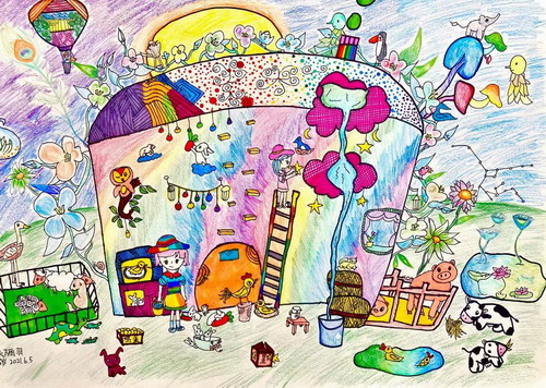 我的小世界创意画简单好看