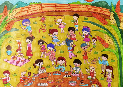 袁隆平爷爷的梦想世界手绘画一等奖