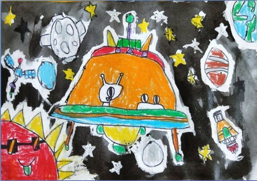 外星人画画图片