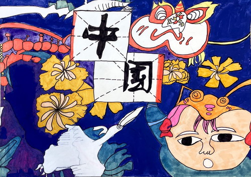 中国风画画简单